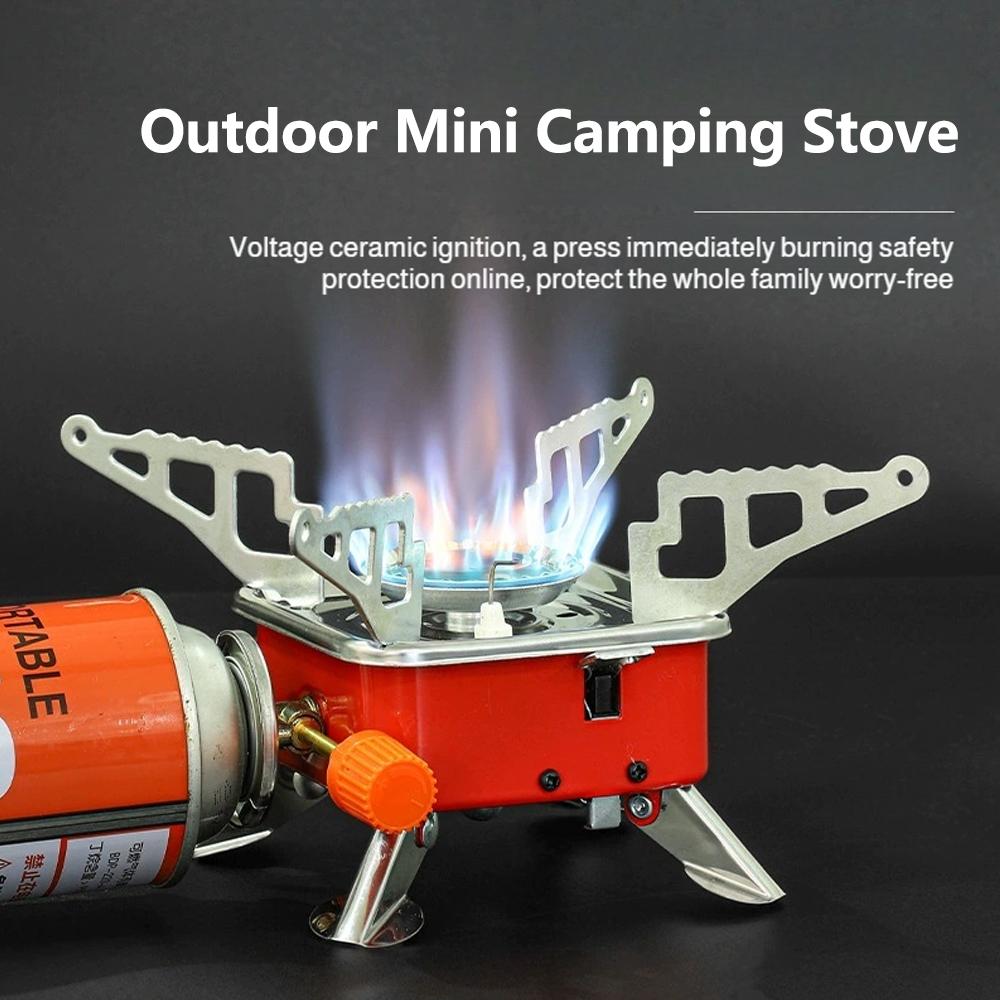 Foldable Backpack Small - Tragbarer Faltbarer Windgeschützter Camping-Gaskocher mit Hochleistungsbrenner