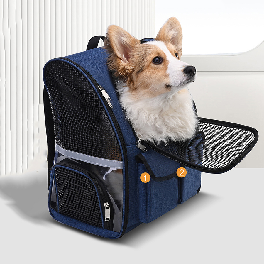 Foldable Backpack Small - Faltbarer Haustier-Rucksack aus Oxford-Gewebe mit Belüftung